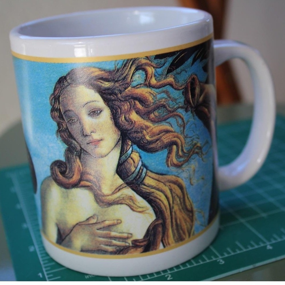 Cafe Arts Botticelli The Birth of Venus Artsy Ceramic Mug  Fine Art‎